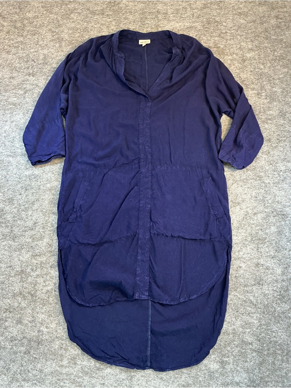 The Odell’s Women's Navy Longline Lightweight T Shirt Style Dress Size S